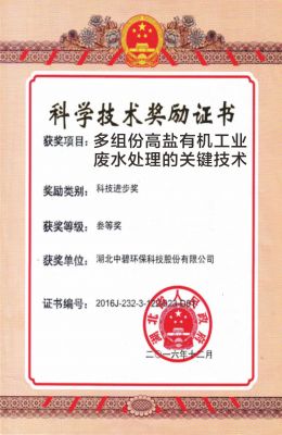 多组份高盐有机工业废水处理的关键技术